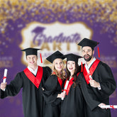 Aperturee - Gold lila Hintergrund für Partyfotos der Klasse 2023